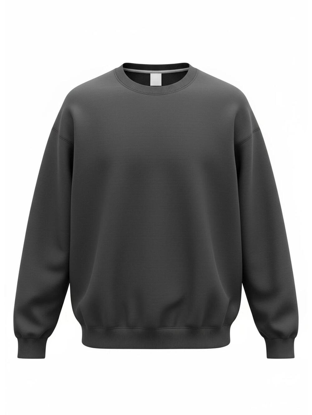 Basic Crewneck Sweatshirt in Black